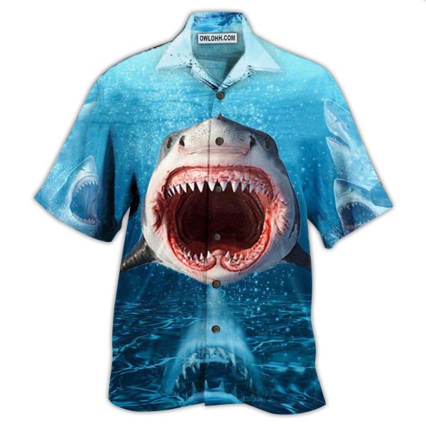 Shark Show Your Teeth - Hawaiian Shirt Jezsport.com