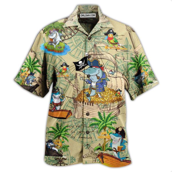 Shark Amazing Pirate Shark - Hawaiian Shirt Jezsport.com