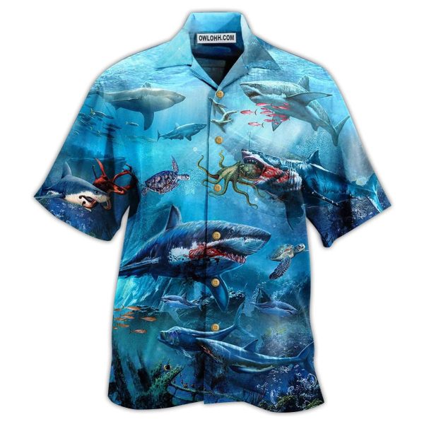 Shark Assassin Style - Hawaiian Shirt Jezsport.com