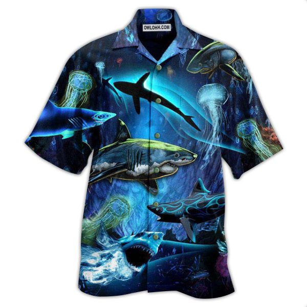 Shark Special In The Deep Ocean - Hawaiian Shirt Jezsport.com