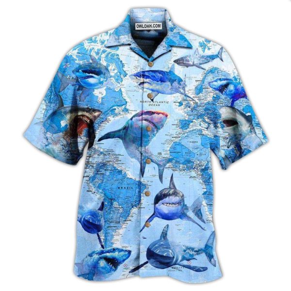 Shark The Great White Sharks World - Hawaiian Shirt Jezsport.com