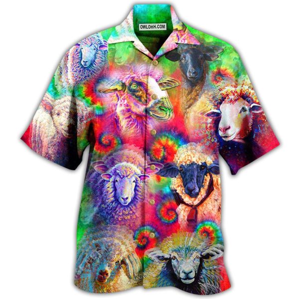 Sheep Animals Colorful Sheeps - Hawaiian Shirt Jezsport.com