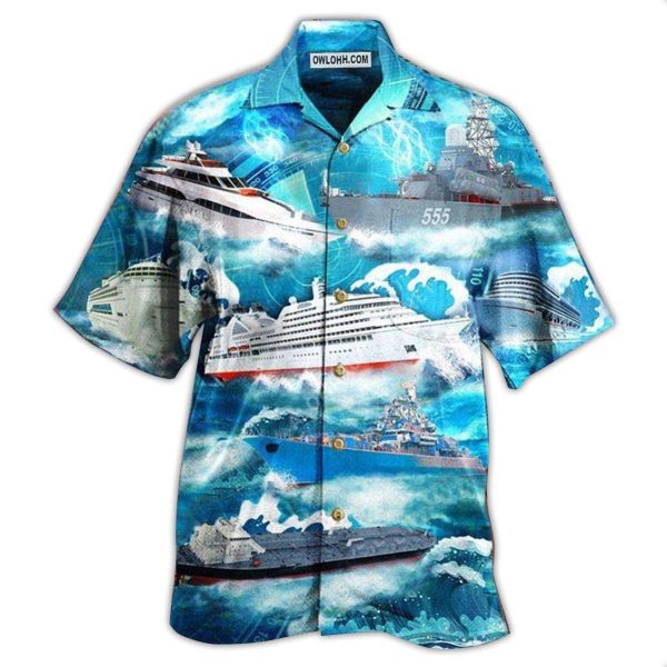 Ship Over Sea - Hawaiian Shirt Jezsport.com