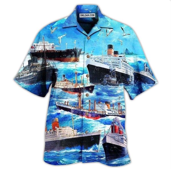 Ship Love Ocean And Sky - Hawaiian Shirt Jezsport.com