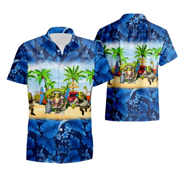 Shrek Hawaiian Shirt summer shirt Jezsport.com