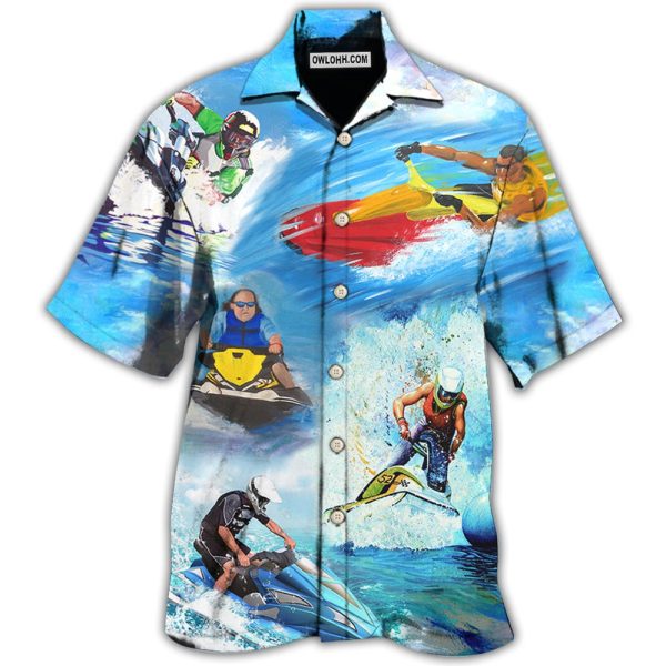 Skiing Jet Ski Cool Style - Hawaiian Shirt Jezsport.com