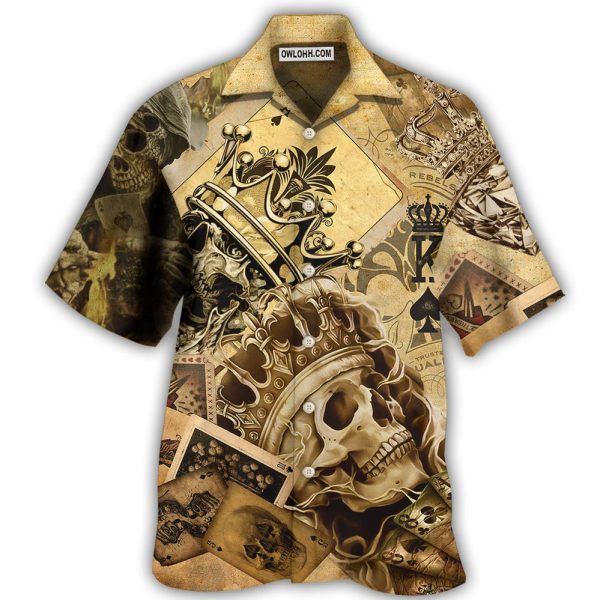 Skull Amazing Ace Gambling - Hawaiian Shirt Jezsport.com