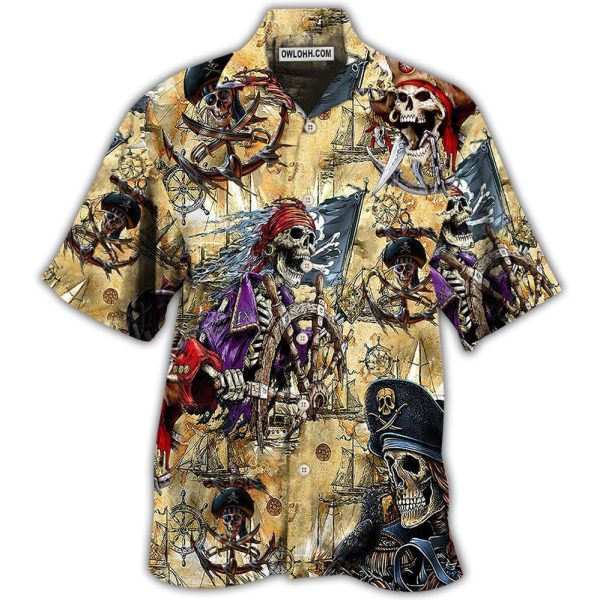 Skull Pirate Amazing Cool - Hawaiian Shirt Jezsport.com