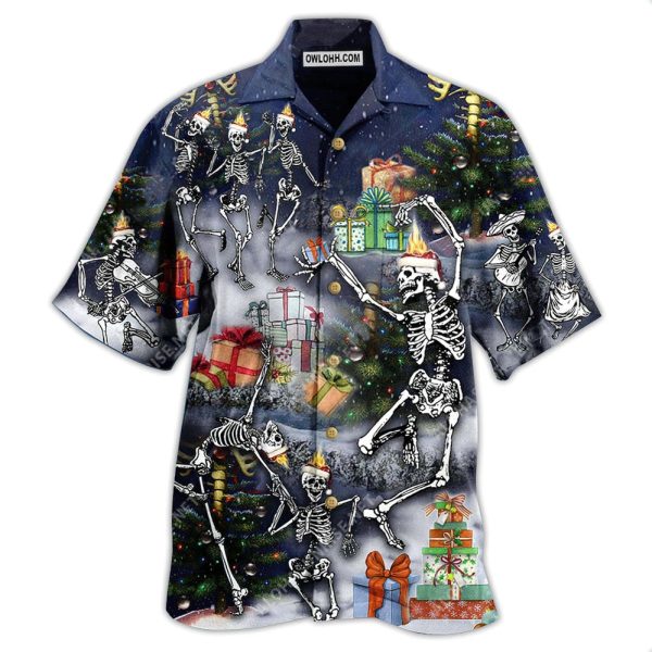 Skull Dancing With Christmas - Hawaiian Shirt Jezsport.com