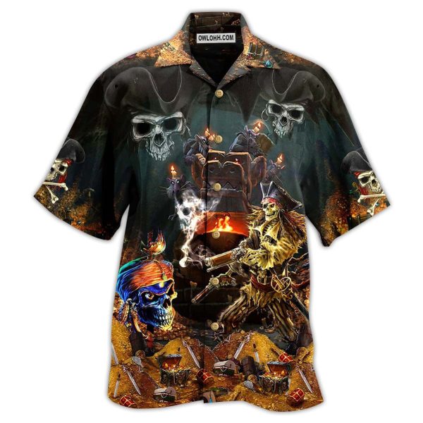 Skull Just A Chasing Booty Life - Hawaiian Shirt Jezsport.com