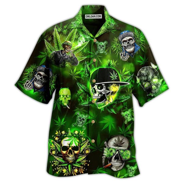 Skull Let's Get High - Hawaiian Shirt Jezsport.com