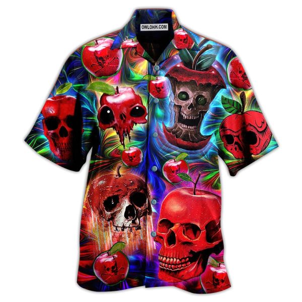 Skull Love Apple - Hawaiian Shirt Jezsport.com