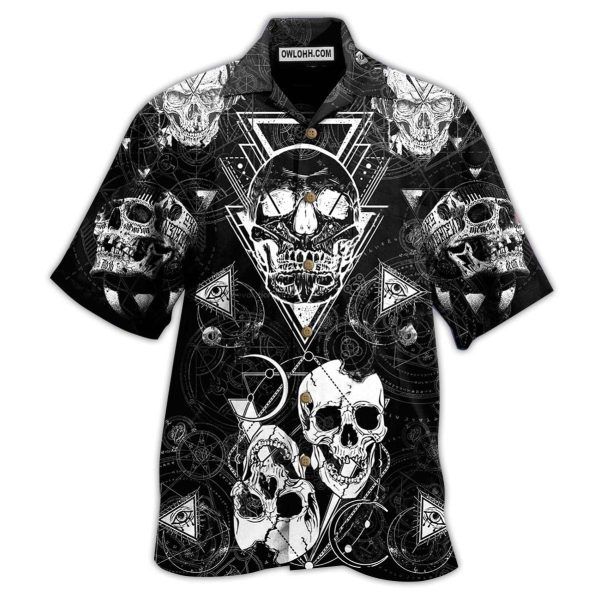 Skull Love Black - Hawaiian Shirt Jezsport.com