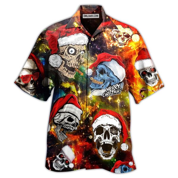 Skull Love Christmas - Hawaiian Shirt Jezsport.com