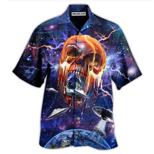 Skull Love Galaxy - Hawaiian Shirt Jezsport.com