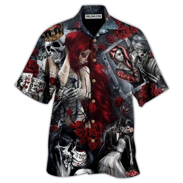 Skull Love Is Life - Hawaiian Shirt Jezsport.com