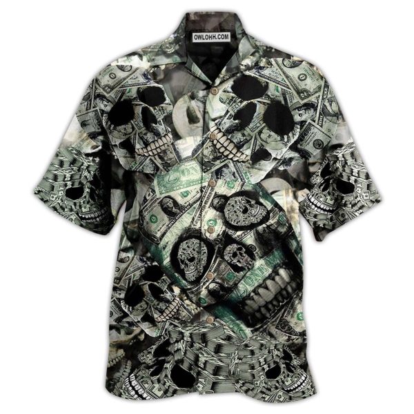 Skull Love Money - Hawaiian Shirt Jezsport.com