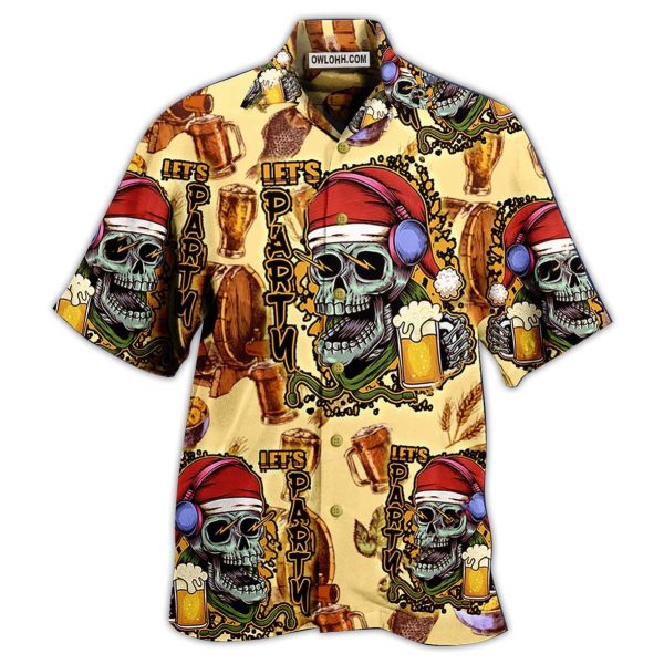 Skull Merry Xmas - Hawaiian Shirt Jezsport.com