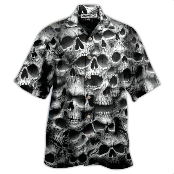 Skull No Fear No Pain - Hawaiian Shirt Jezsport.com