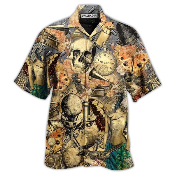 Skull Retro Style - Hawaiian Shirt Jezsport.com