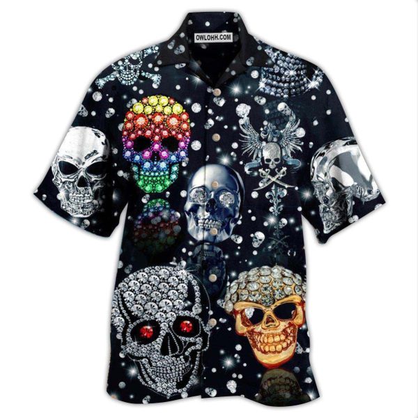 Skull Shiny Diamond - Hawaiian Shirt Jezsport.com