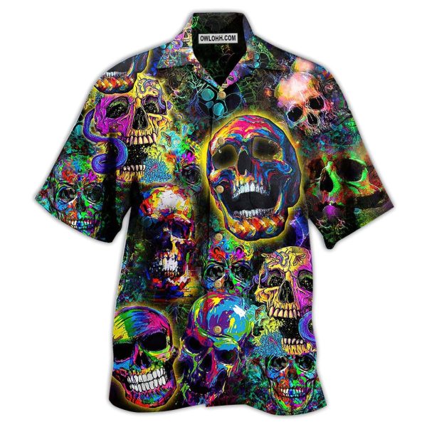 Skull Smiley - Hawaiian Shirt Jezsport.com