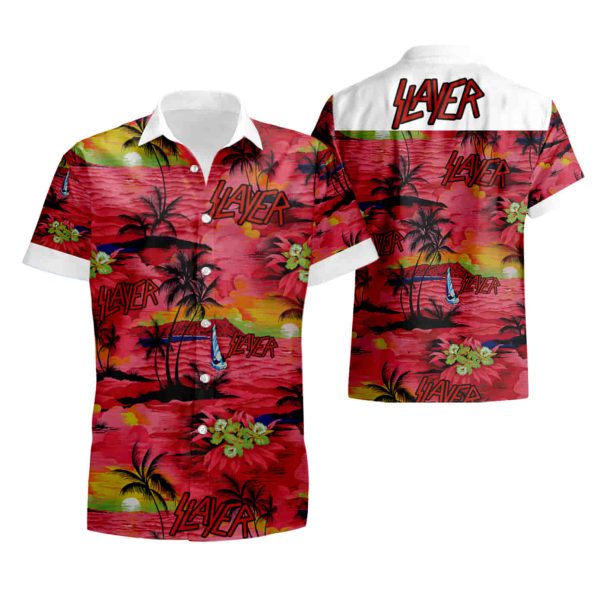 Slayer All Over Printed Hawaiian Shirt summer shirt Jezsport.com