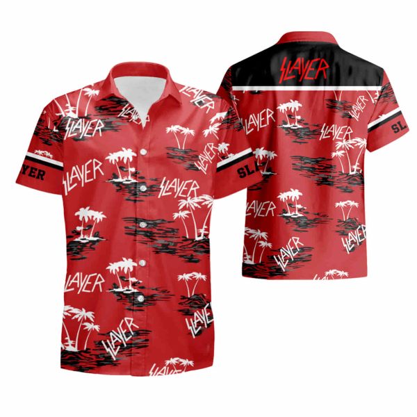 Slayer Band Hawaiian Shirt summer shirt Jezsport.com