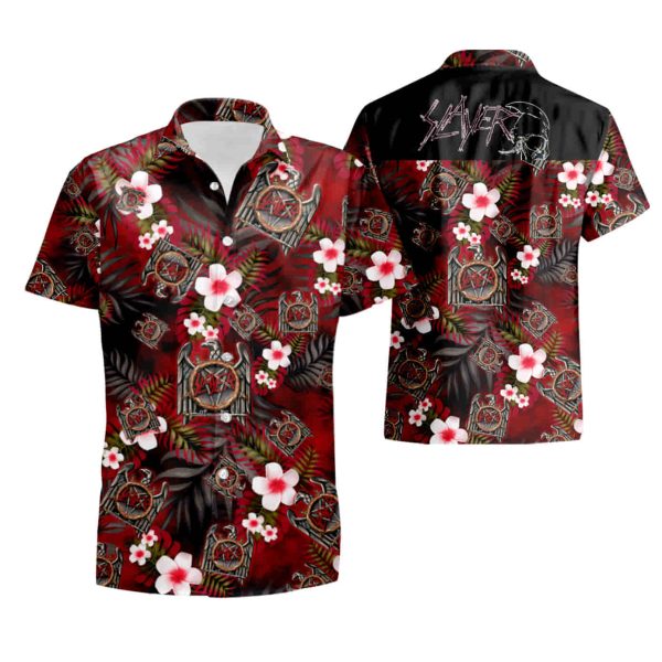 Slayer Hawaii Hawaiian Shirt summer shirt Jezsport.com