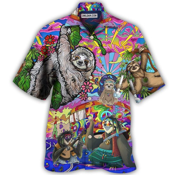 Sloth Love Animals Cute Style - Hawaiian Shirt Jezsport.com