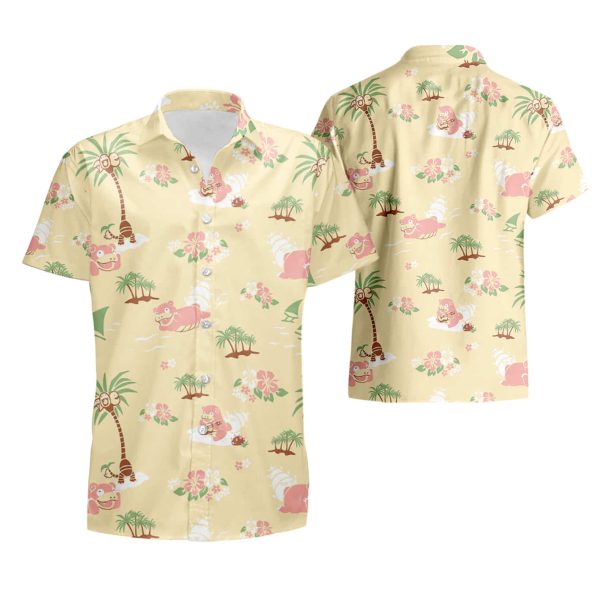 Slowbro Pokemon x Hawaii Custom Hawaiian Shirt summer shirt Jezsport.com