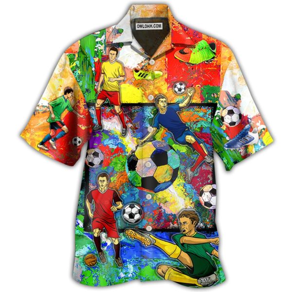 Soccer Style Colorful - Hawaiian Shirt Jezsport.com