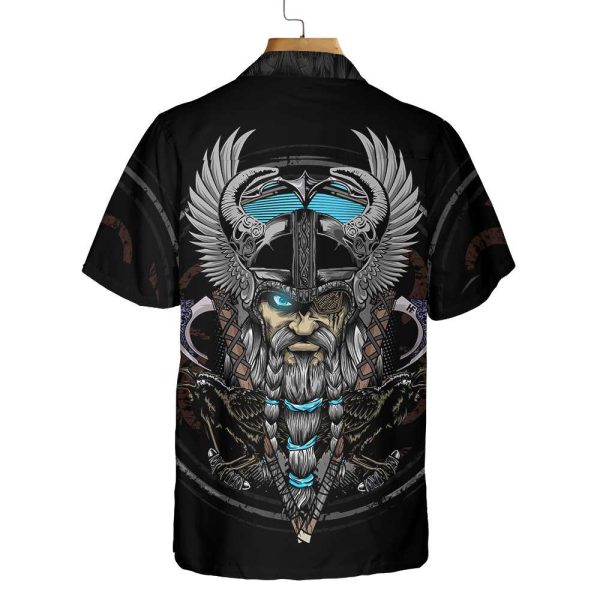 Son Of Odin Viking Hawaiian Shirt, Viking Axe Pattern Shirt Jezsport.com