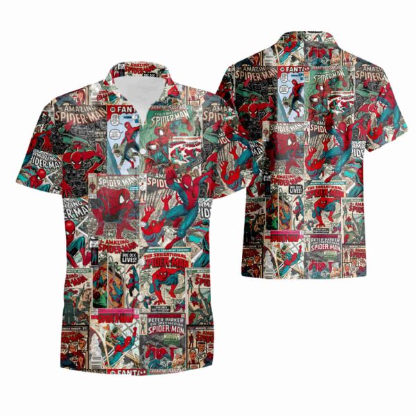 Spider-Man Hawaiian Shirt summer shirt Jezsport.com