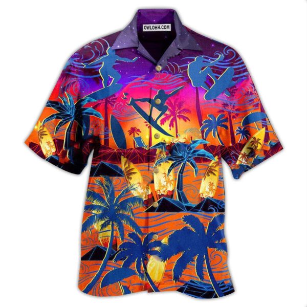 Surfing Make Your Own Waves - Hawaiian Shirt Jezsport.com