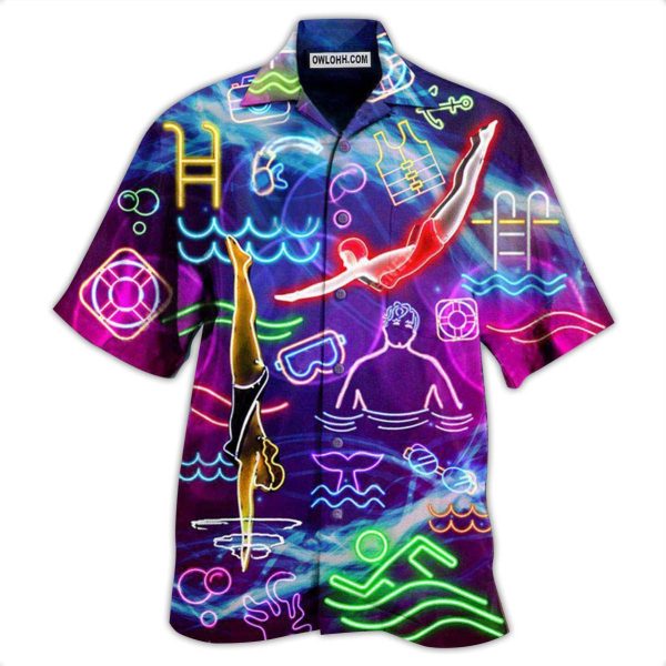 Swimming With Your Heart Swimming - Hawaiian Shirt Jezsport.com