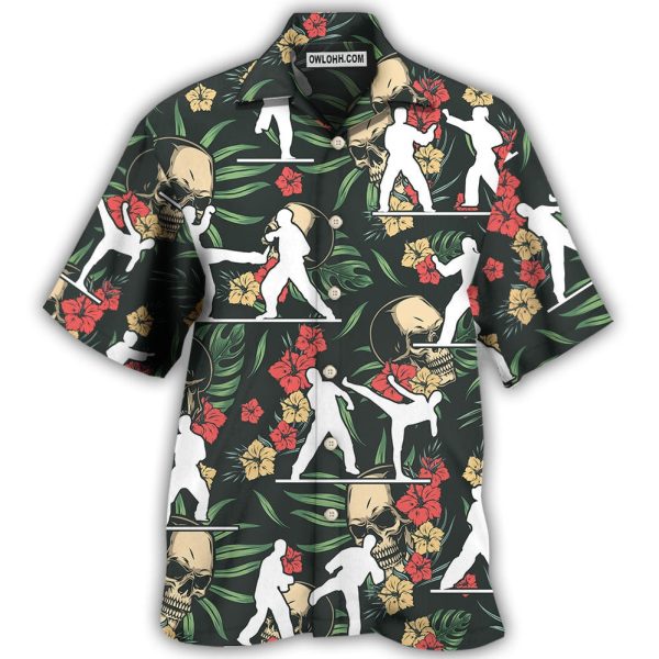 Taekwondo Tropical Floral - Hawaiian Shirt Jezsport.com