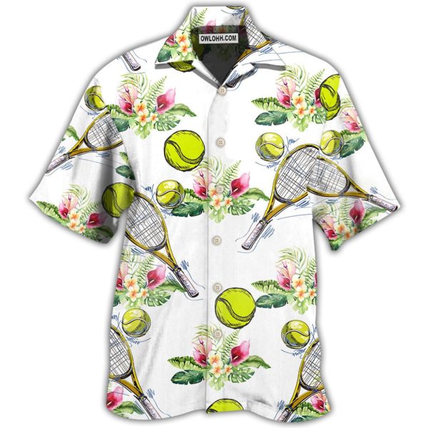 Tennis Tropical Floral - Hawaiian Shirt Jezsport.com