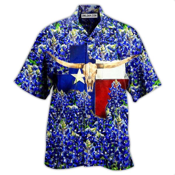 Texas Forever Texas Bluebonnet - Hawaiian Shirt Jezsport.com