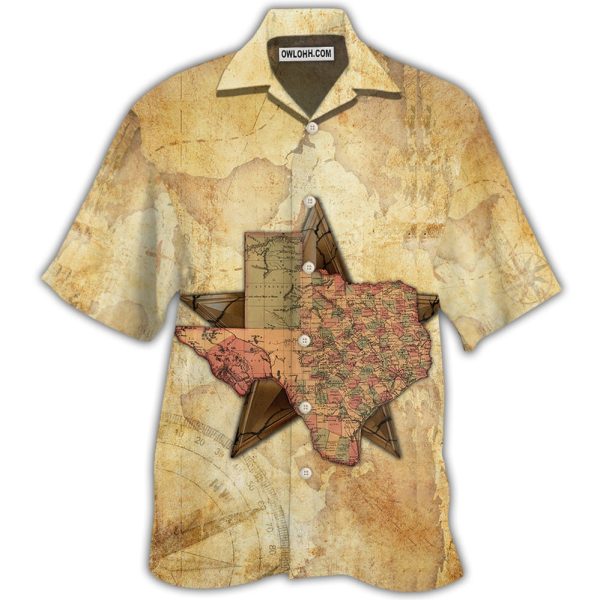 Texas Peace Life Style In Map - Hawaiian Shirt Jezsport.com