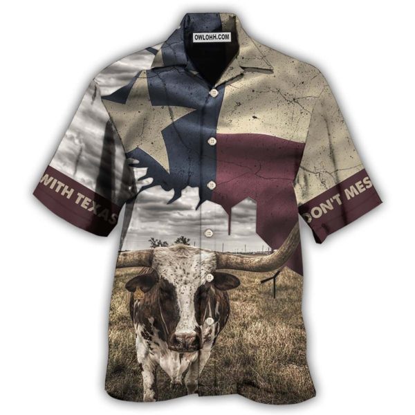 Texas Peace Life Cows Style - Hawaiian Shirt Jezsport.com