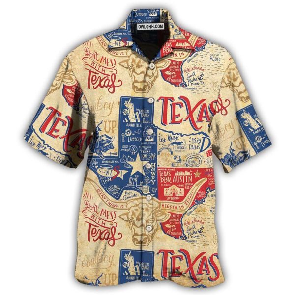 Texas Peace Life Style Don't Mess - Hawaiian Shirt Jezsport.com