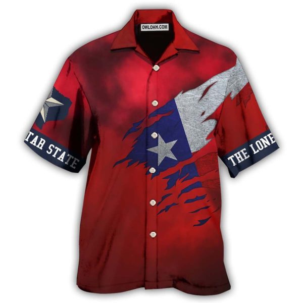 Texas Peace Life Red Style - Hawaiian Shirt Jezsport.com