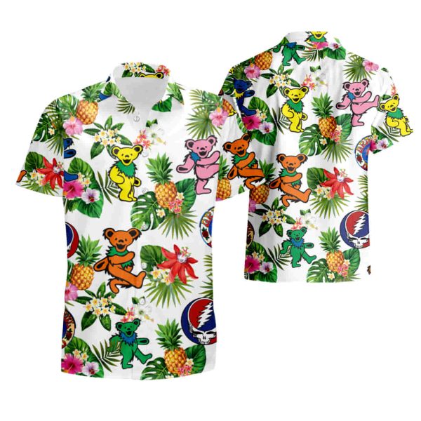 The Grateful Dead Rock Band Full Printed Hawaiian Shirt summer shirt Jezsport.com