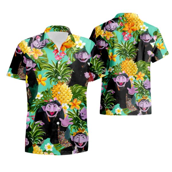 The Muppet Show Count Von Count Hawaiian Shirt summer shirt