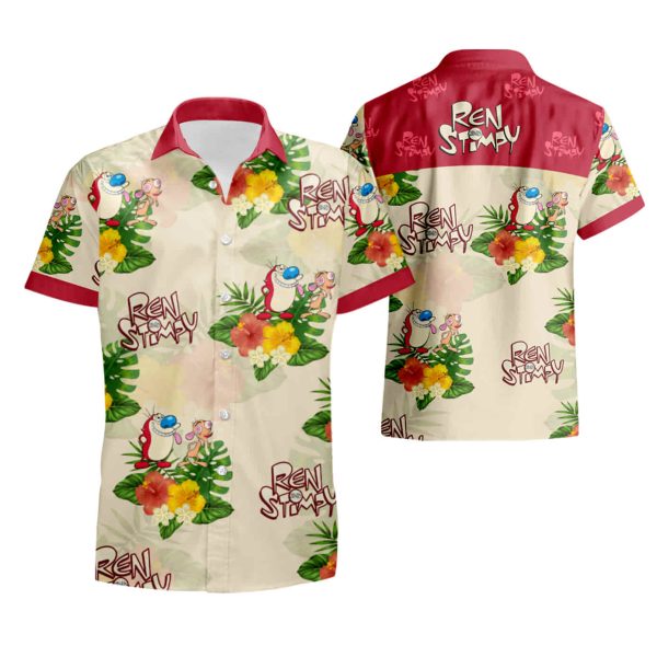 The Ren Stimpy Show Hawaiian Shirt 3D T Shirt Hoodie Sweater summer shirt Jezsport.com