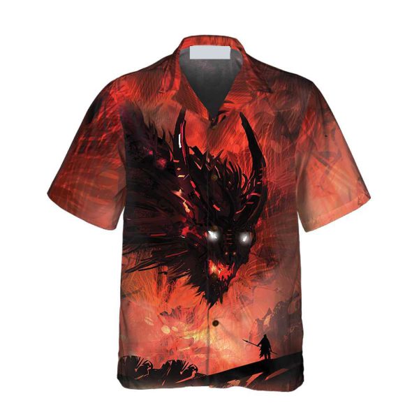 The War Dragon Hawaiian Shirt, Cool Dragon Shirt For Men Jezsport.com