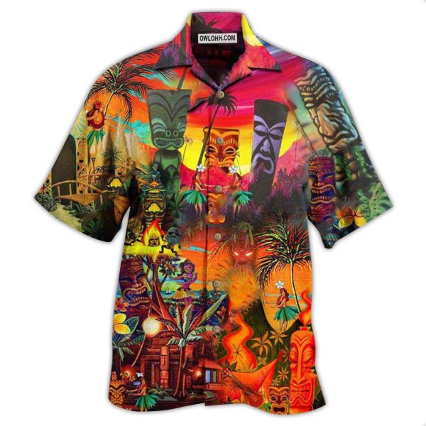 Tiki Hawaii Always Keeps Your Heart - Hawaiian Shirt Jezsport.com