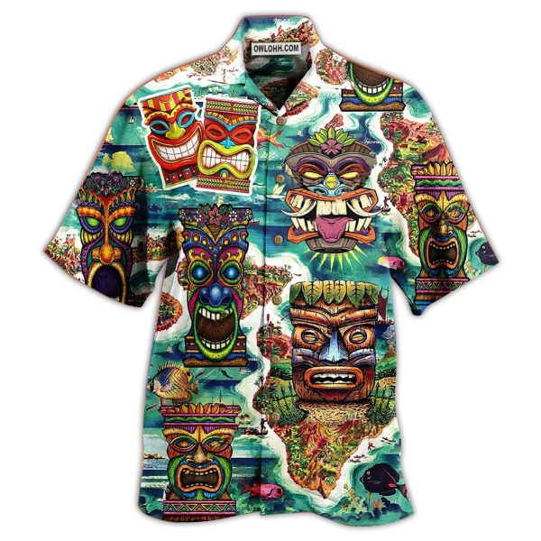 Tiki Keep Saying Aloha Tiki Hawaii - Hawaiian Shirt Jezsport.com