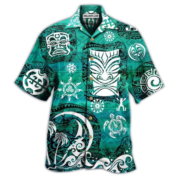 Tiki Love Turtle Geen - Hawaiian Shirt Jezsport.com